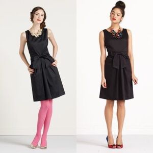 Kate Spade Black Fit & Flare Bow Dress
